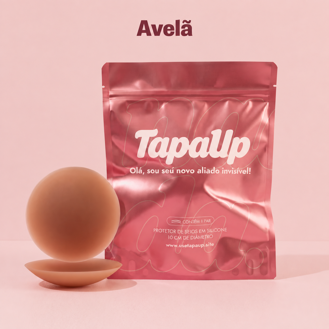 Protetor TapaUp. na cor Avelã com embalagem